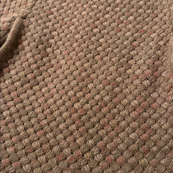 Steve Madden Tan Knit Poncho with Faux Fur Collar - Picture 2 of 6